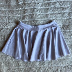 white mini skirt